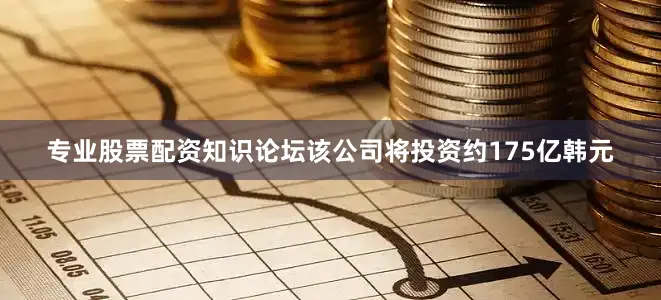 专业股票配资知识论坛该公司将投资约175亿韩元