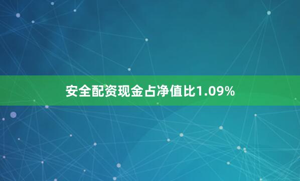 安全配资现金占净值比1.09%