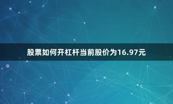 股票如何开杠杆当前股价为16.97元