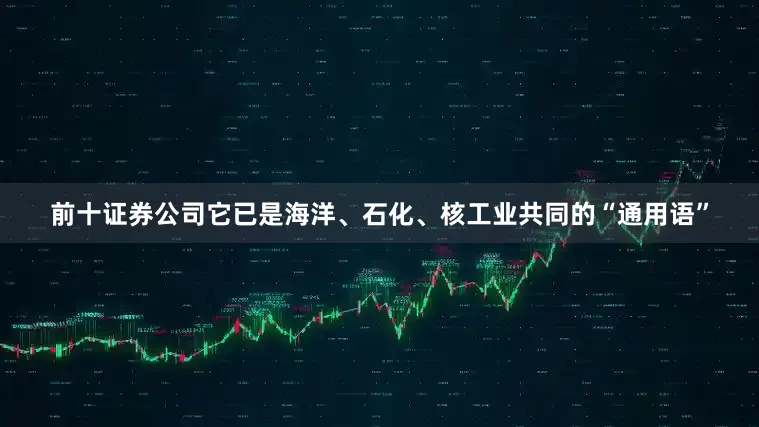 前十证券公司它已是海洋、石化、核工业共同的“通用语”
