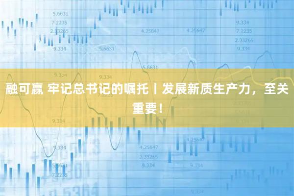 融可赢 牢记总书记的嘱托丨发展新质生产力，至关重要！