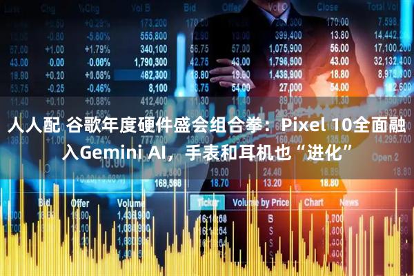 人人配 谷歌年度硬件盛会组合拳：Pixel 10全面融入Gemini AI，手表和耳机也“进化”