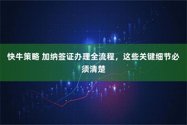 快牛策略 加纳签证办理全流程，这些关键细节必须清楚